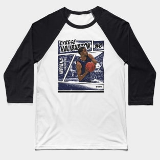 Tyrese Haliburton Indiana Comic Baseball T-Shirt